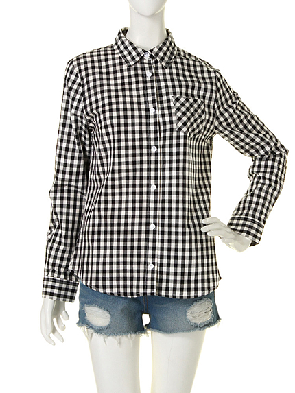 【R】BASICギンガムシャツ