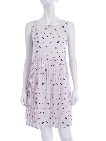 《Sweet 3月号掲載》オリジナルパンプスドット柄プリーツワンピース