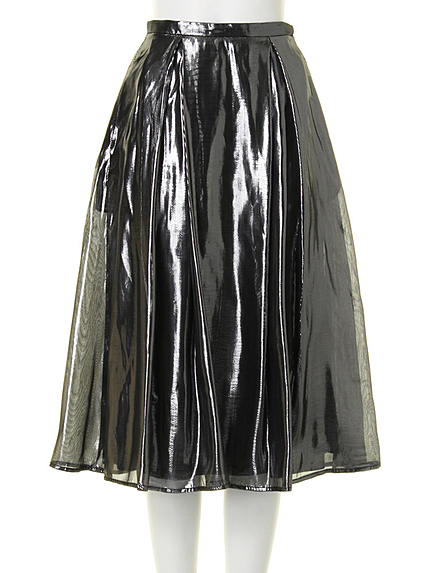ミラーメタリックスカート