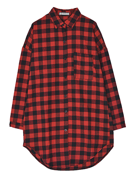 チェックシャツ