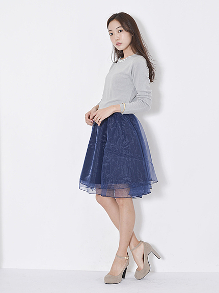 【moi】softy knit combi ワンピース