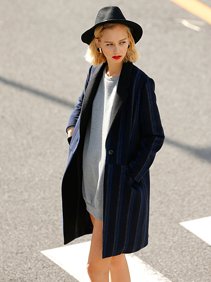 【CASUAL】切替チェスターコート