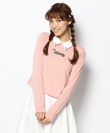 VarsityロングTシャツ