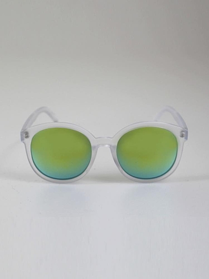 クリアフレームミラーサングラス