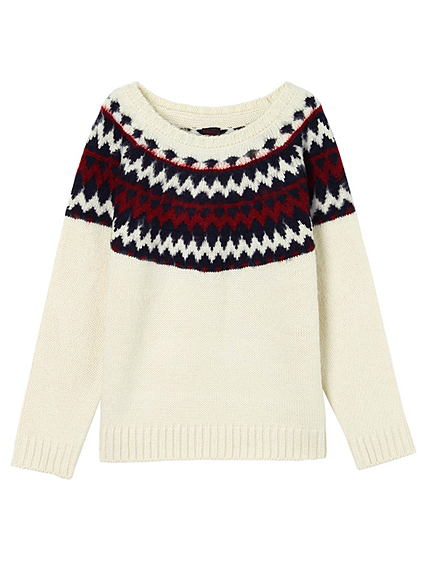 【Casual】ノルディック柄ニット