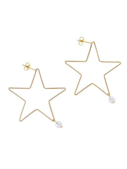 【ｇｏｏｄｓ】パールｓｔａｒピアス