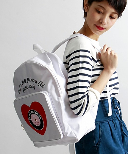 WEGO/ハートレコードリュック