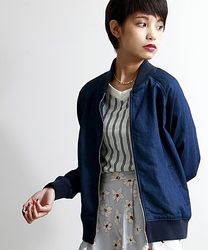 WEGO/デニムブルゾン