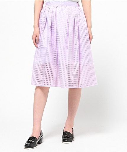 WEGO/オーガンジーミディスカート