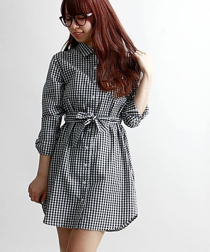 WEGO/ベーシックシャツワンピース