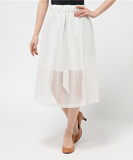 WEGO/メッシュAラインスカート