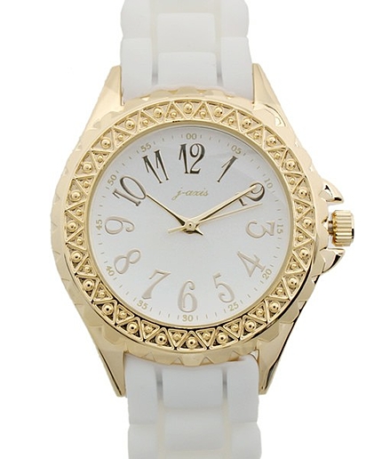 WEGO/ラバーゴールドフレームウォッチ