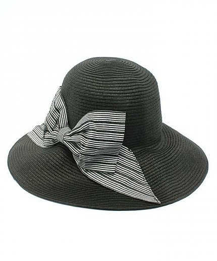 【WEB限定カラー有り】ペーパーブレード×リボン帽子ハット