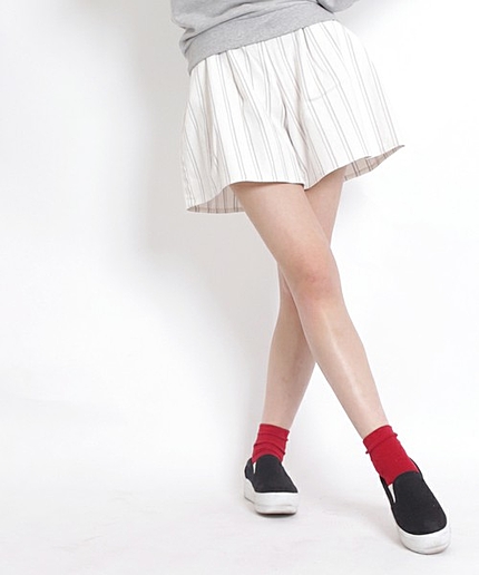 [GIORDANO]ツイルプリントキュロット