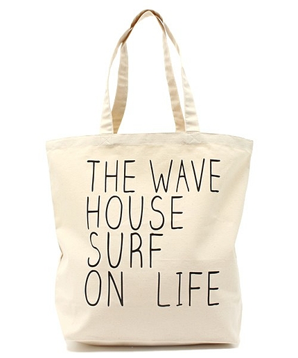 WEGO/ペンシルロゴトートバッグ