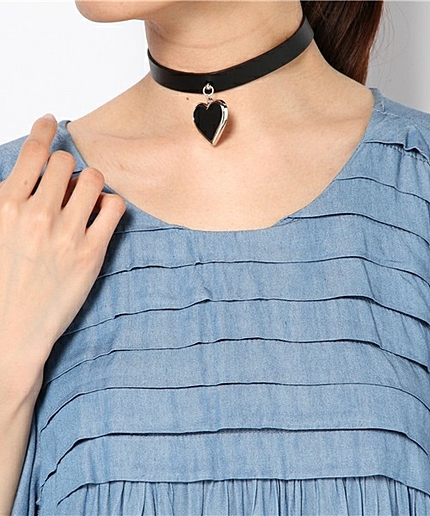 WEGO/ハートプレートチョーカー