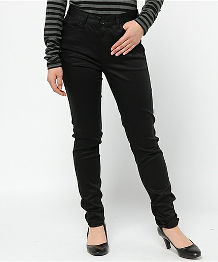 [GIORDANO] ストレッチカラースリムチノパンツ