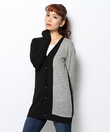 ウールクレープカーディガン