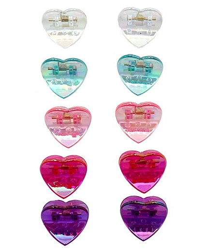 WEGO/ハートオーロラヘアクリップ