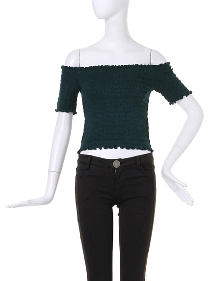 【FEMININE】NUDYシャーリングトップス