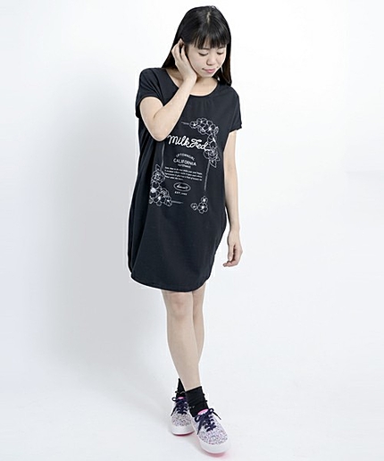 MOON DRESS FLOWER-FRAME　（ワンピース/ベア天竺/花）