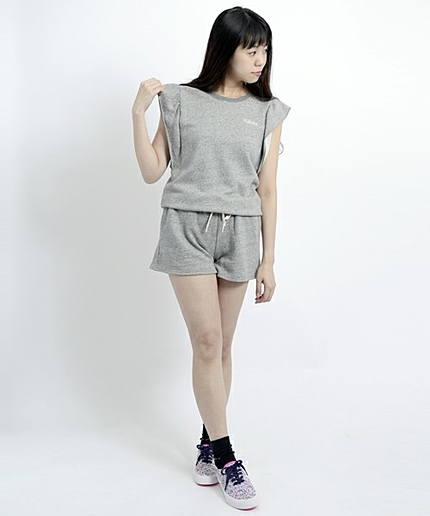 FRILLY SLV SWEAT ROMPERS (ロンパース/フリル)