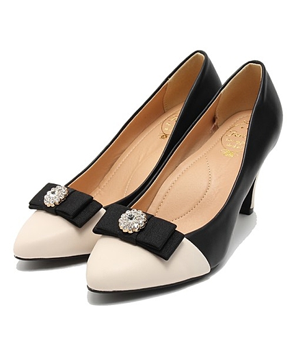 バイカラーパンプス