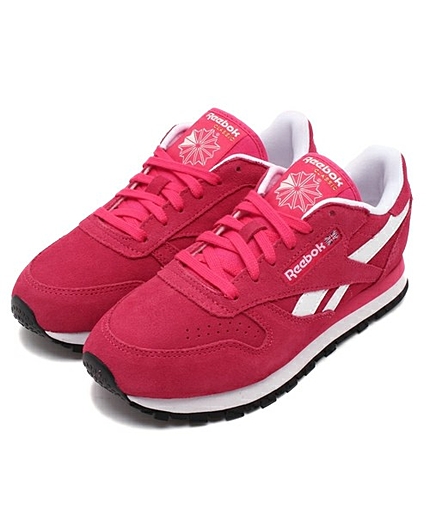 ウィメンズ リーボック クラシックレザー スエード ピンク Reebok CL LEATHER SUEDE M46525