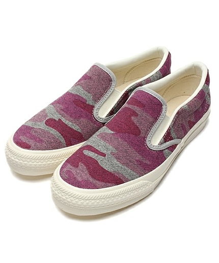 ウィメンズ チャンピオン スリッポン ドット カモフラージュ フラワー ボタニカル Champion バーモント SLIP-ON