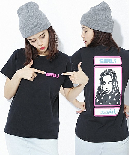 【装苑7月号掲載】X-girlxGIRL SKATEBOARDS GIRL&FACE S/S TEE
