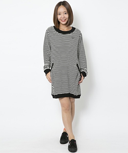 PUFF POCKET L/S DRESS
