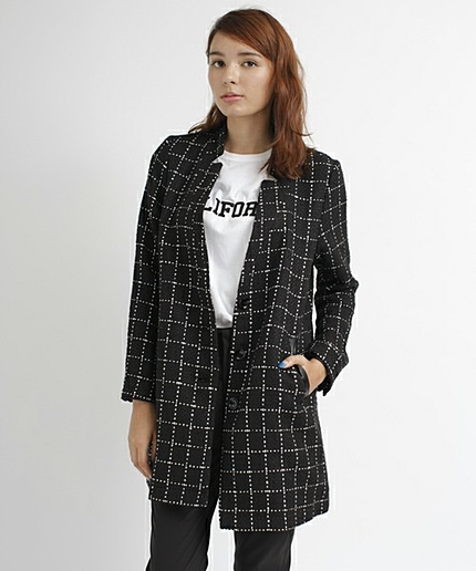 SPRING TWEED COAT　（ツイードコート/ロング丈）