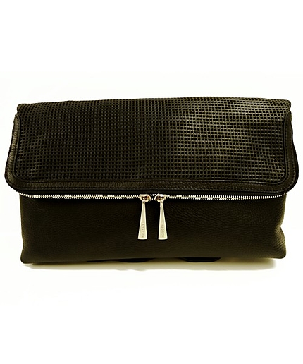 パンチングレザークラッチバッグ