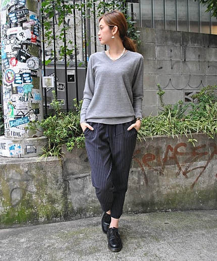 CHALK STRIPE PANT