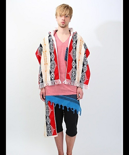 日本製 フォークス×今治タオル ネイティブ柄 フード付き FAWKES Imabari TOWEL NATIVE HOODY