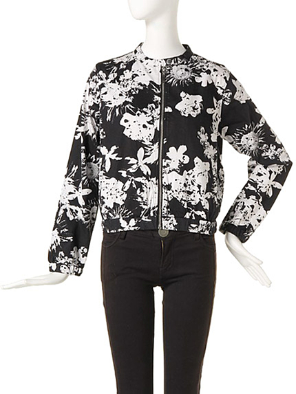 【CASUAL】フラワープリントミリタリーBZ