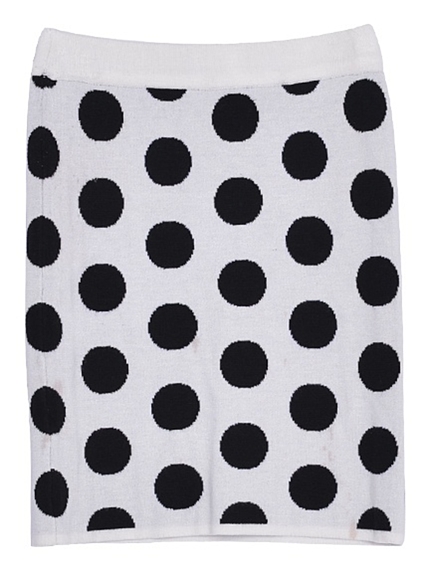 【FEMININE】BigドットニットタイトSK