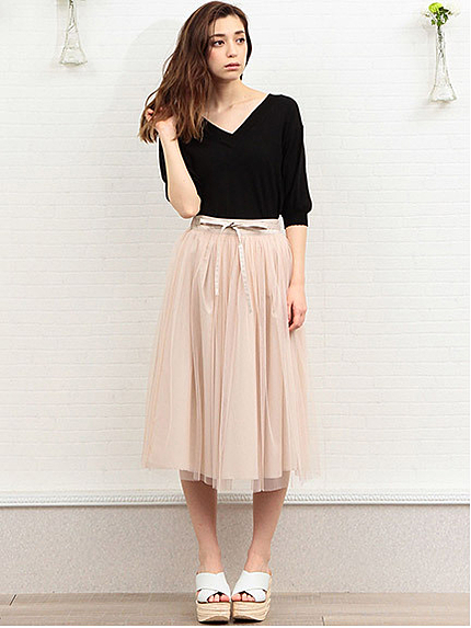 チュールスカート