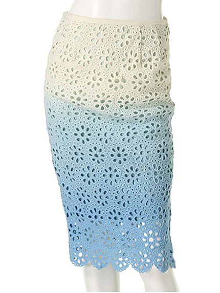 グラデレーススカート