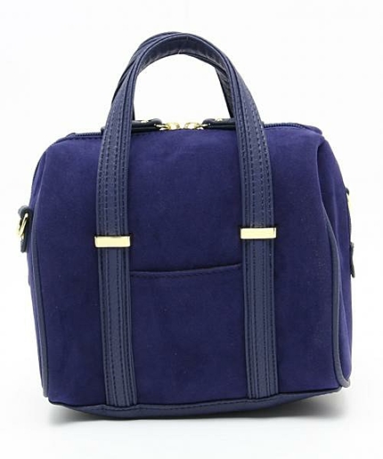 異素材合皮ミニボストン