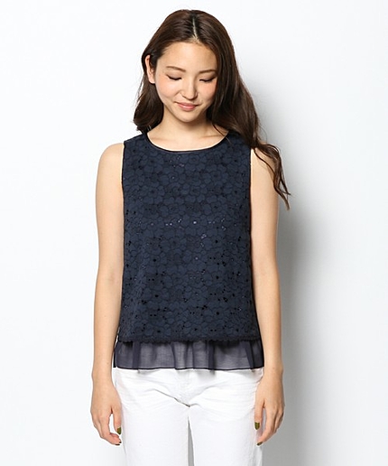 ロマネスクフラワーレースブラウス