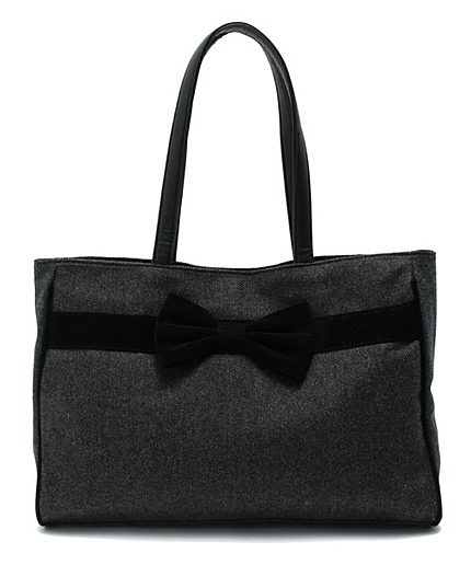 リボンコンビトートバック（ウール）