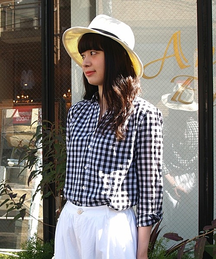 ギンガムチェックシャツ/AEBC GGM CHK SHT