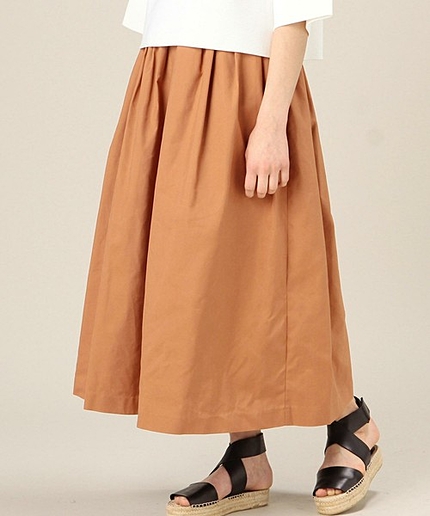 BY メモリーオックスギャザーフレアスカート