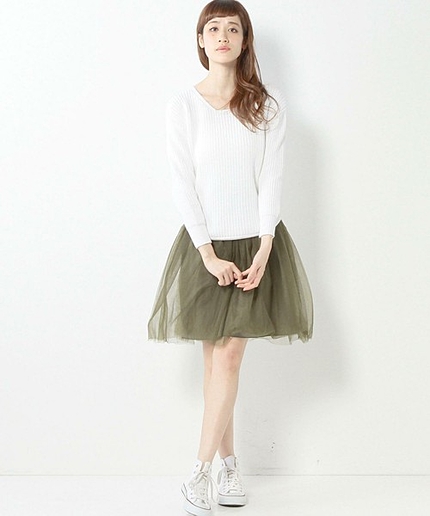 JCRP チュール&リバーシブル スカート　/　2WAY　/　チュチュ