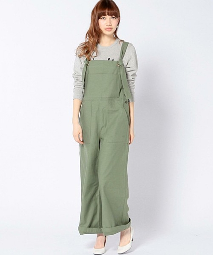 ◆burself オーバーオールカーキ/◆burself OVERALL KHK
