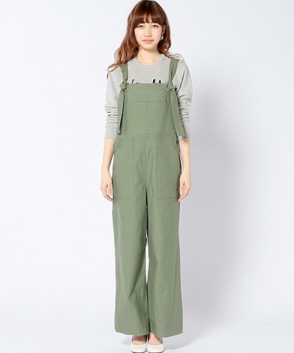◆burself オーバーオールカーキ/◆burself OVERALL KHK