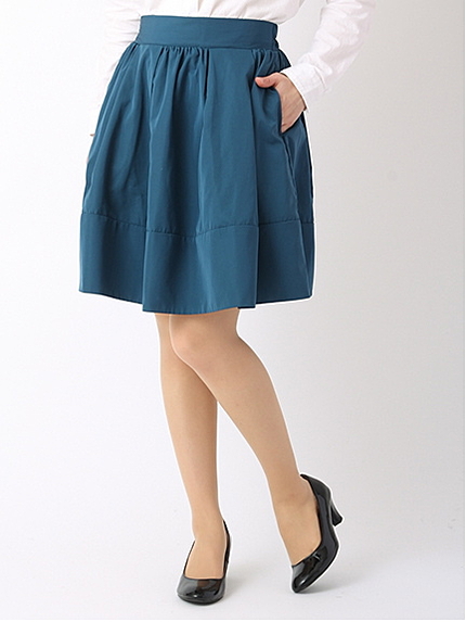 タフタタックギャザースカート