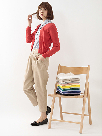 <WEB限定大きな・小さなサイズ>【ガンガンカーディガン】 カラフル