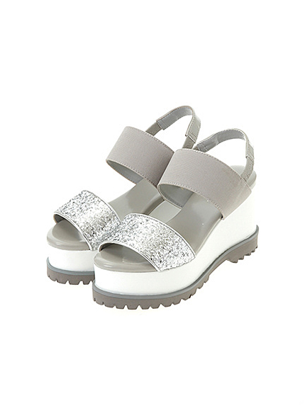 グリッターベルトサンダル